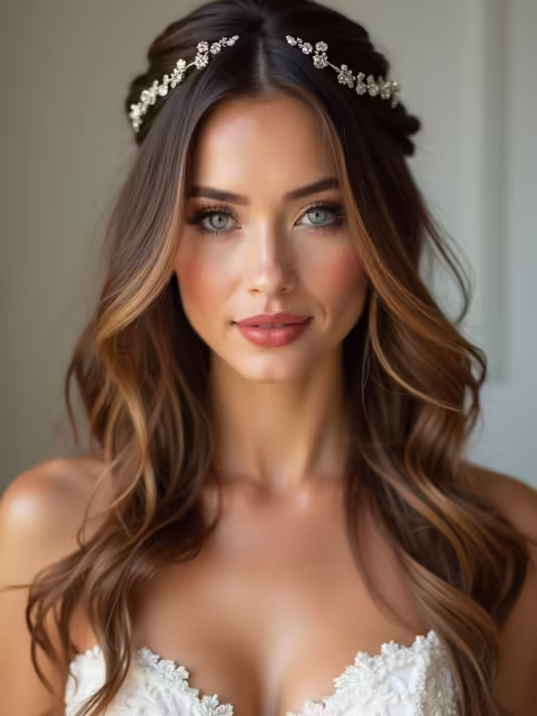 bridal half up hairstyles
