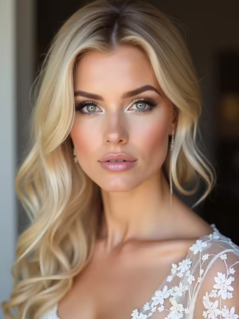 bridal makeup for blondes