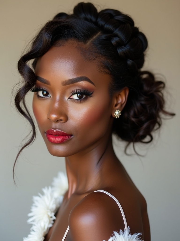 bridesmaid hairstyles for black hair