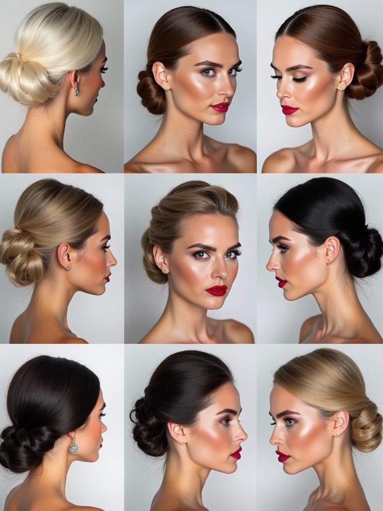 bridesmaid hairstyles for high necks