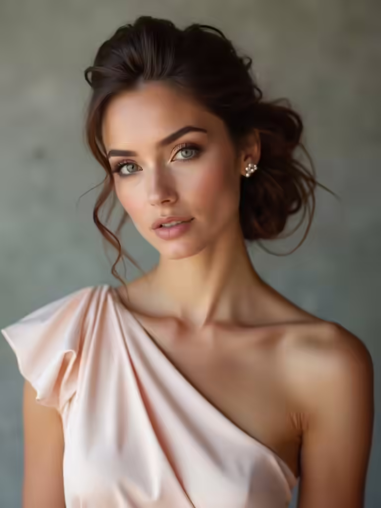 bridesmaid hairstyles for necklines