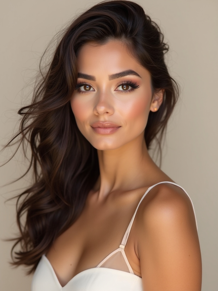 bridesmaid makeup for brown eyes