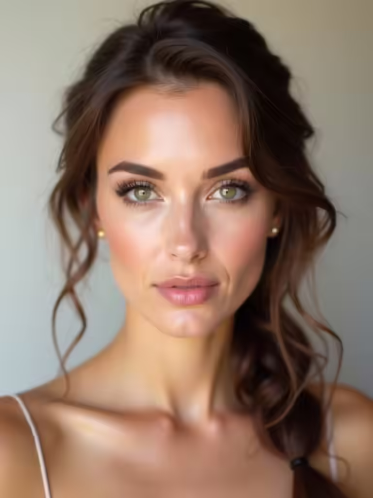 bridesmaid makeup for green eyes