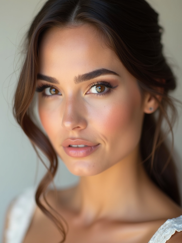 bronze shadows enhance brown
