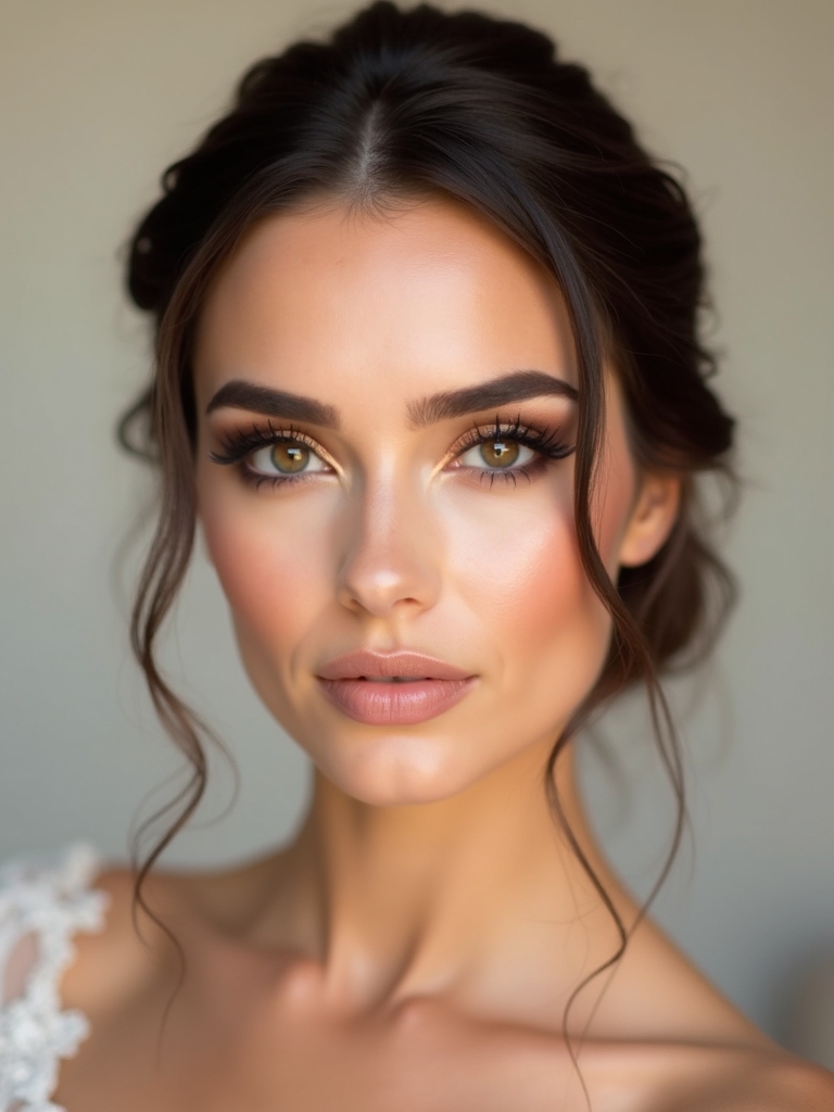 bronze smokey eye elegance