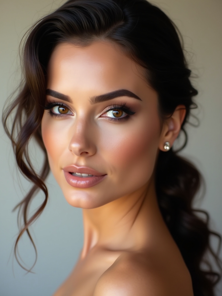brown eyes wedding makeup