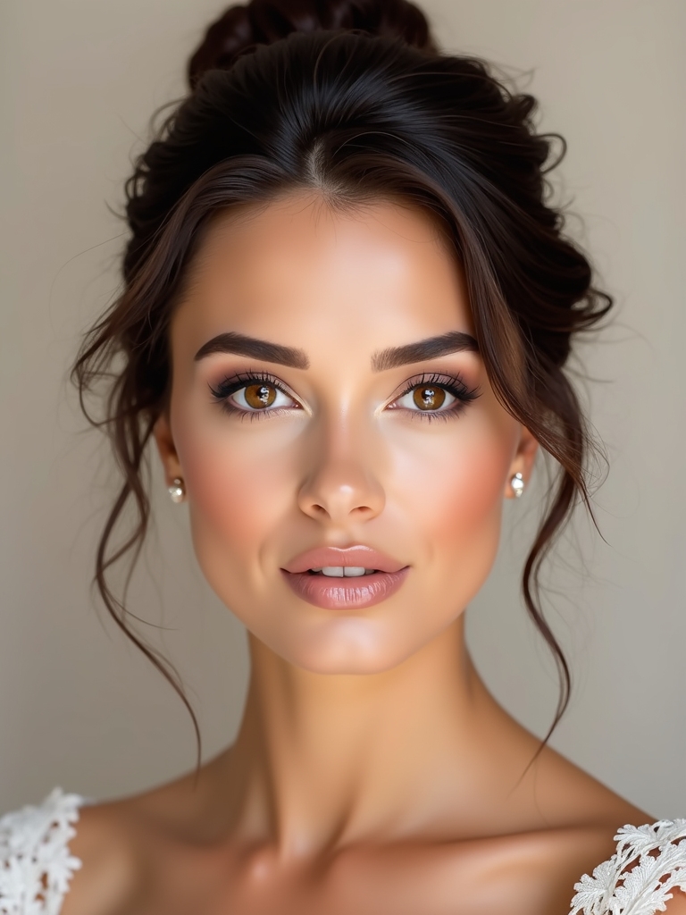 brunette bridesmaids blush inspiration