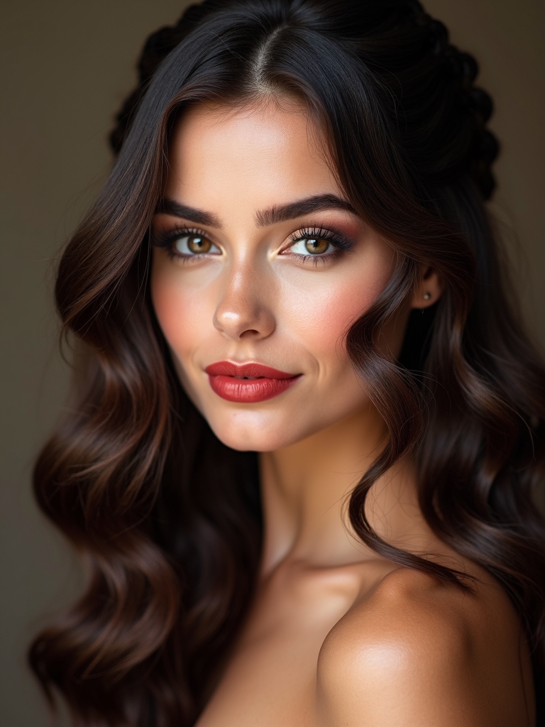 brunette wedding hairstyle inspiration