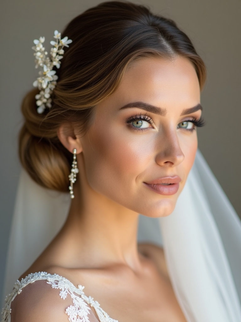 bun and veil harmony