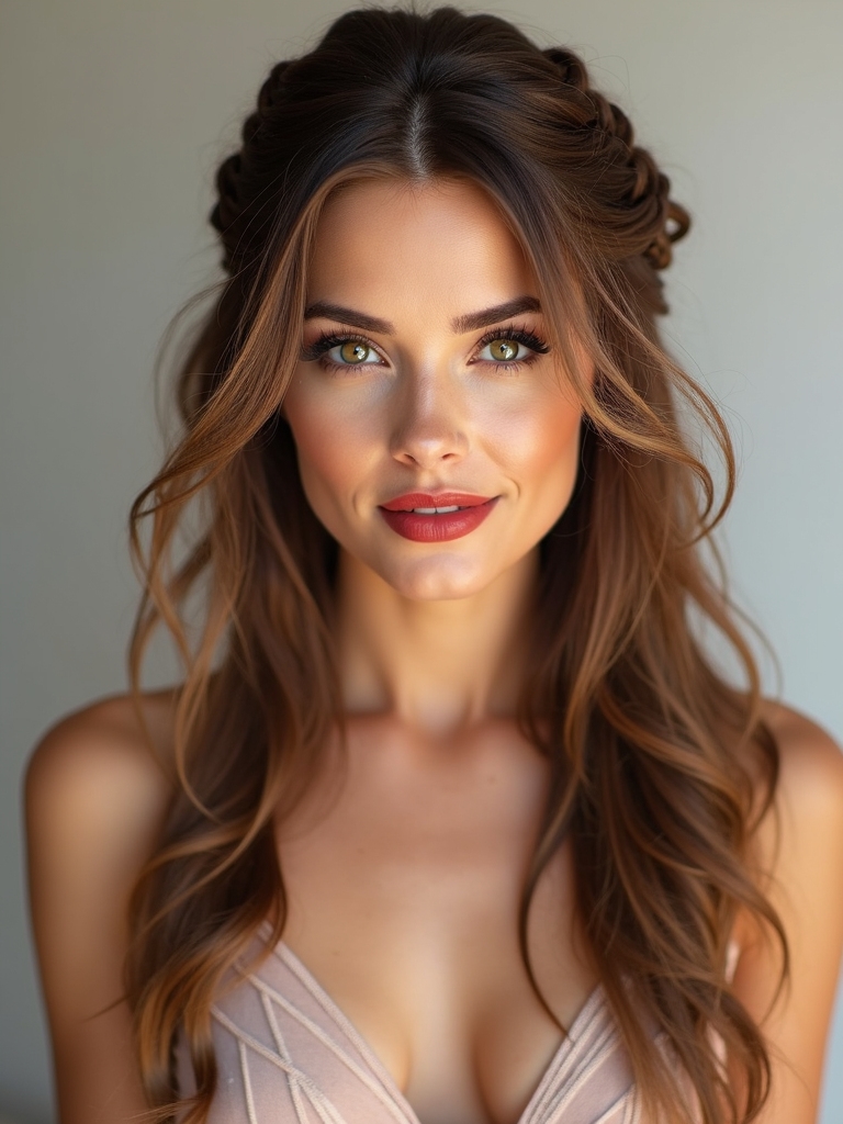 buttoned braids for elegance