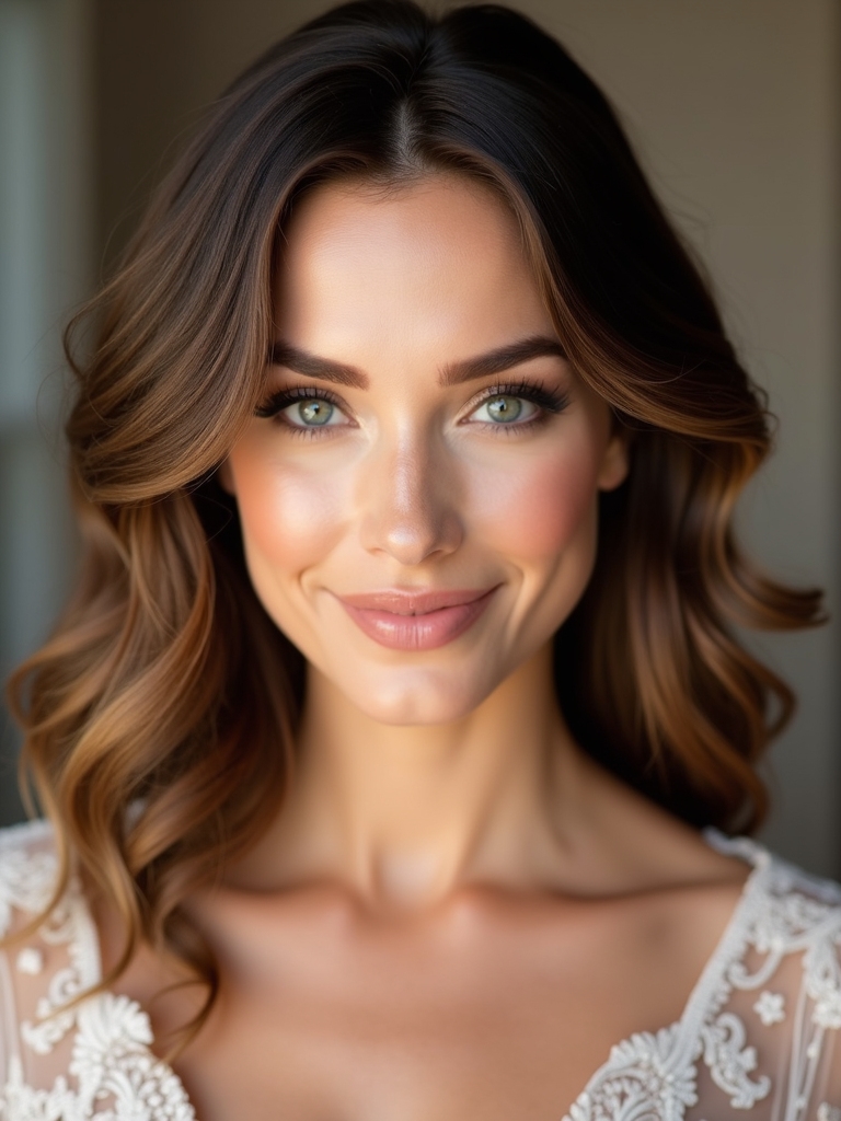 cheek slimming voluminous waves
