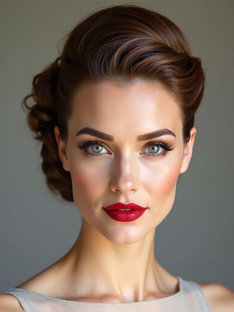 chic asymmetrical updo tutorial