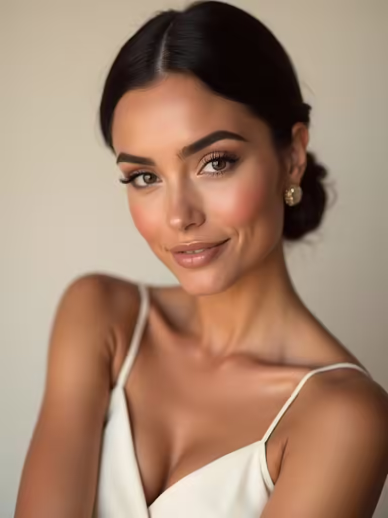 chic engagement party makeup