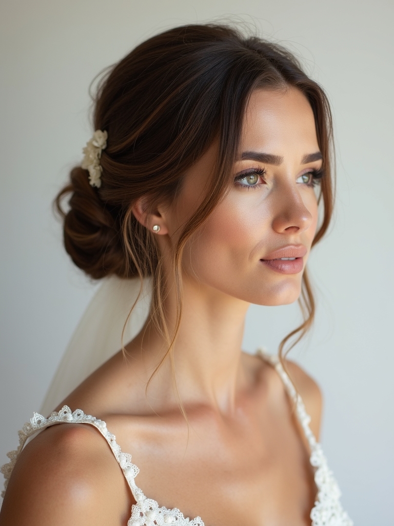 chic low bun hairstyles
