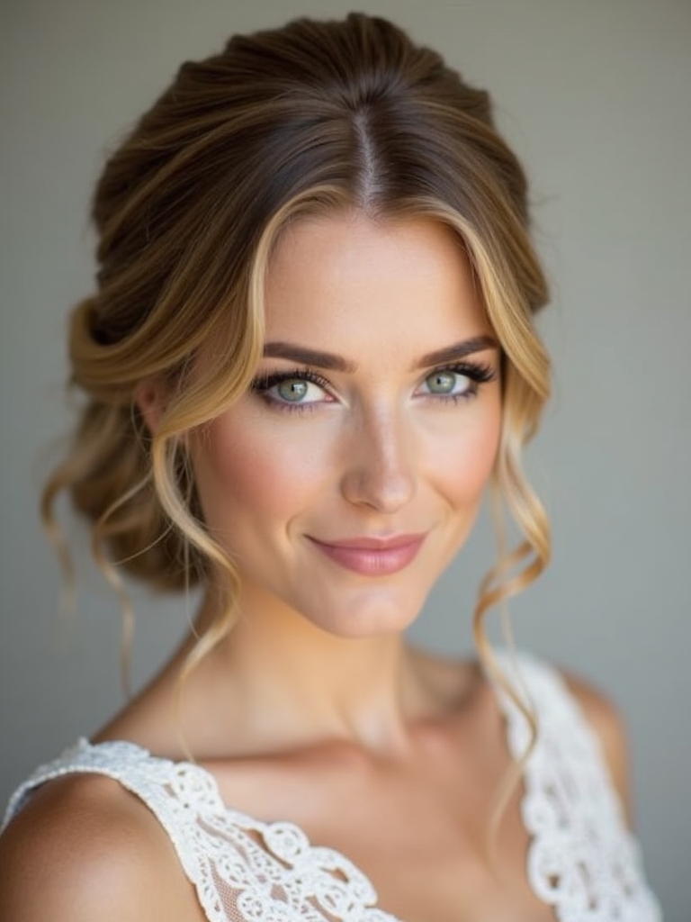 chic low chignon style