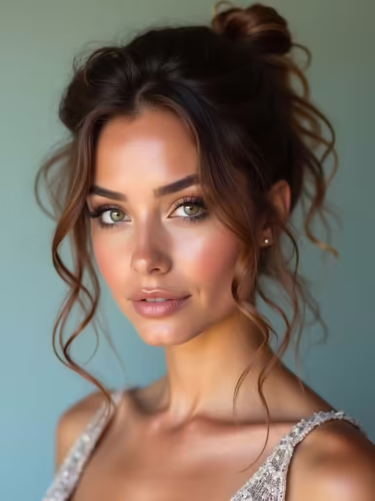 chic messy engagement hairstyles