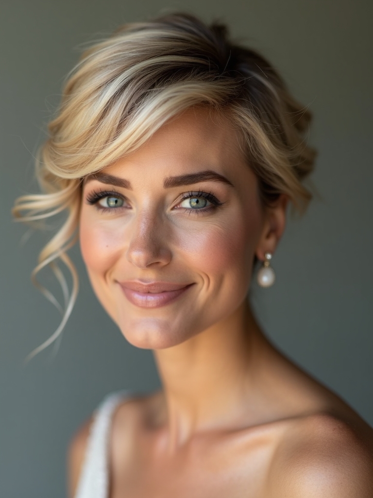 chic modern updos for short hair