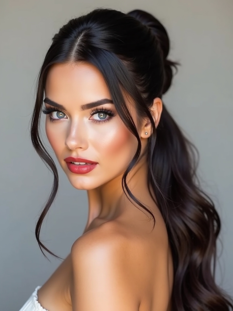 chic polished effortless hairstyle