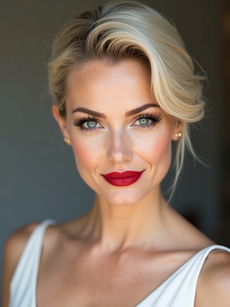 chic short hair bridal styles