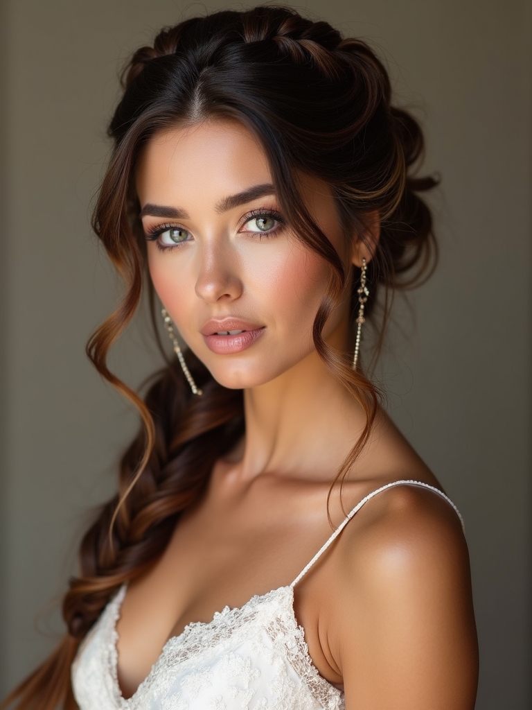 chic textured shoulder braids
