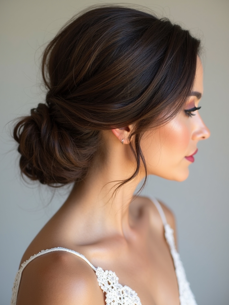 chignon styles for weddings
