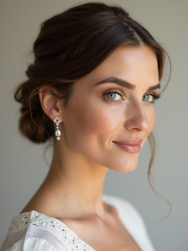 classic chignon short elegance