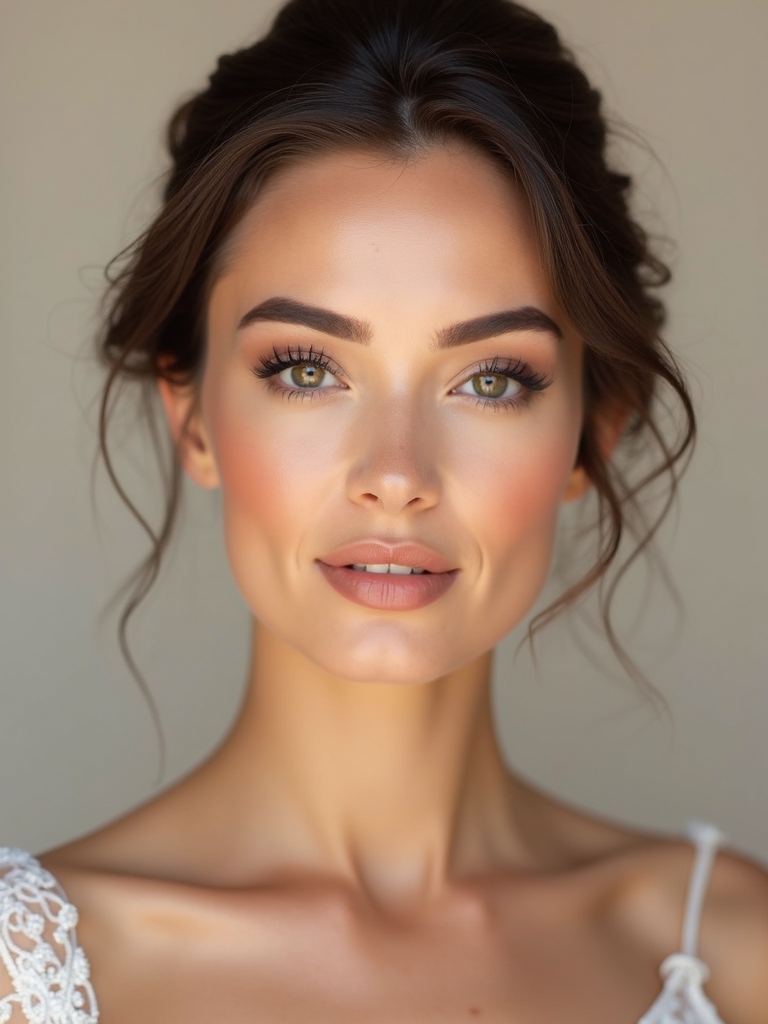 classic neutral wedding makeup