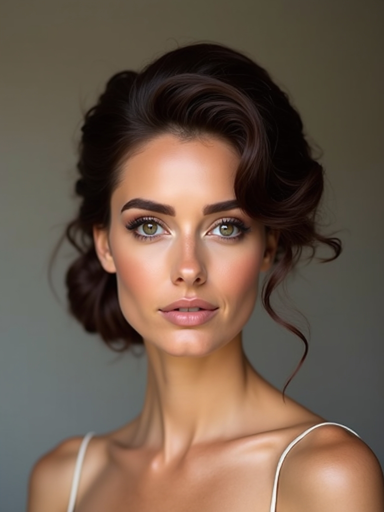 classic updos for brides