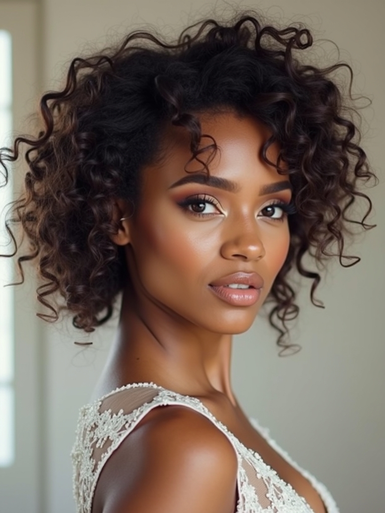 classic updos for curls