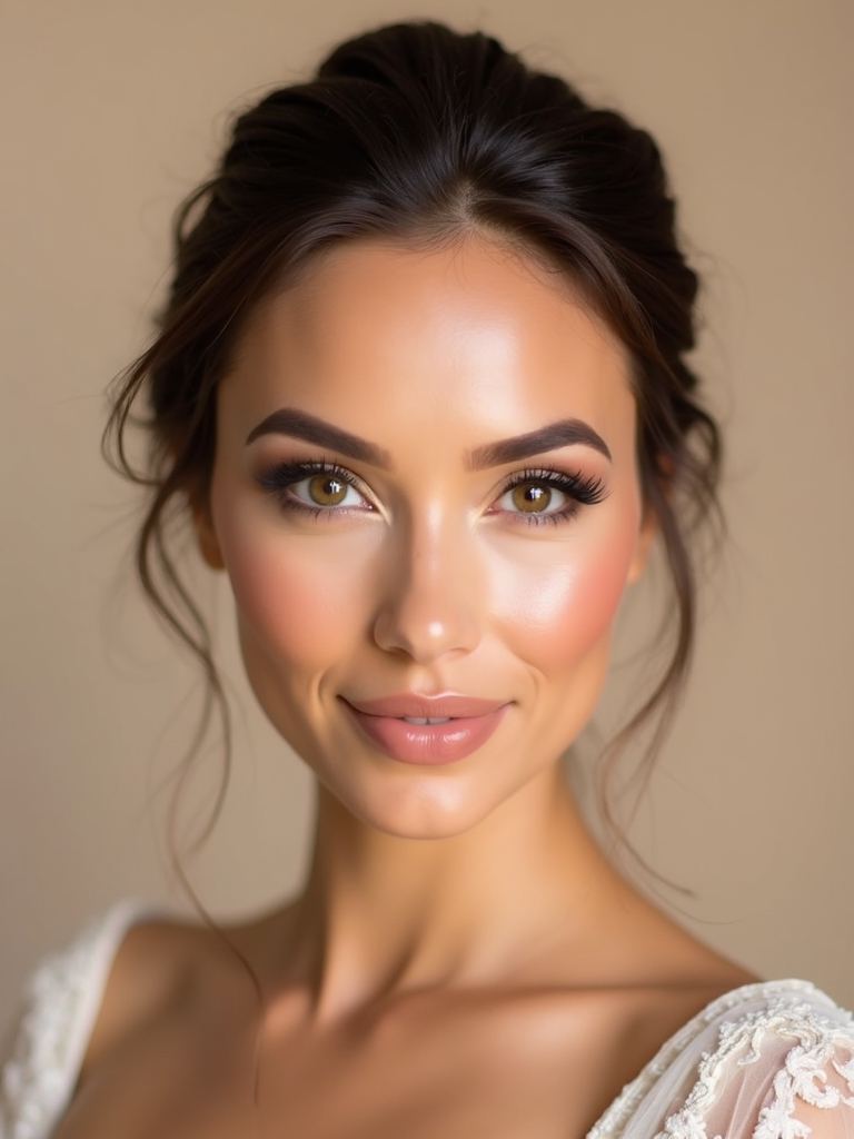 cohesive bridal party makeup