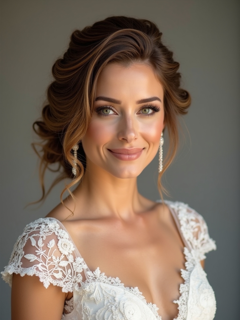 comfortable polished low chignon