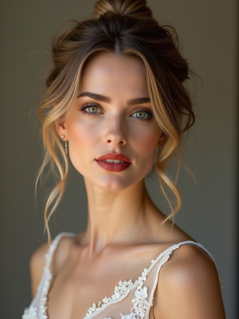 controlled rustic messy bun