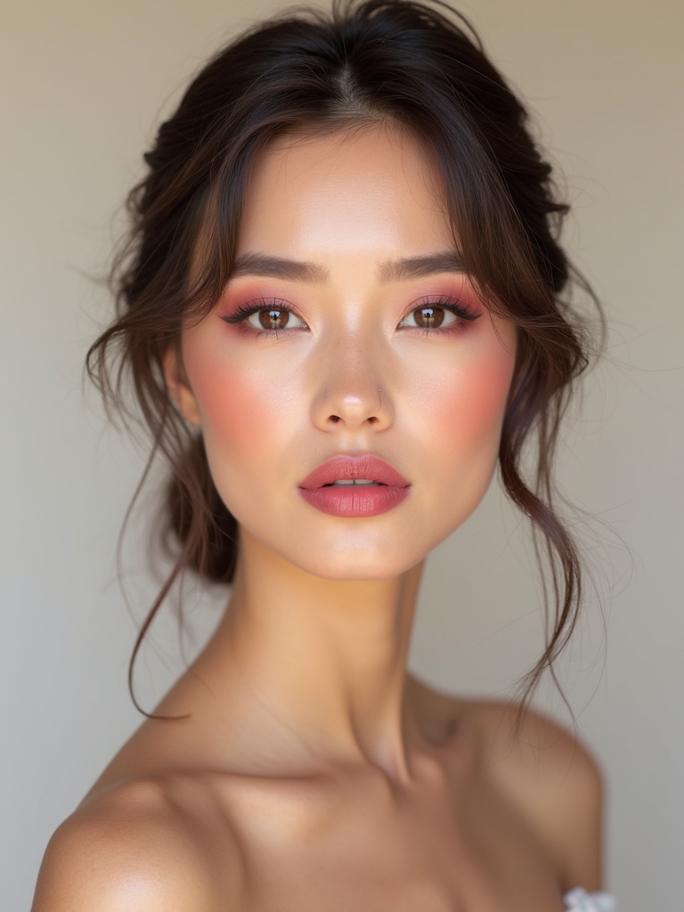 cool pinks for bridal beauty