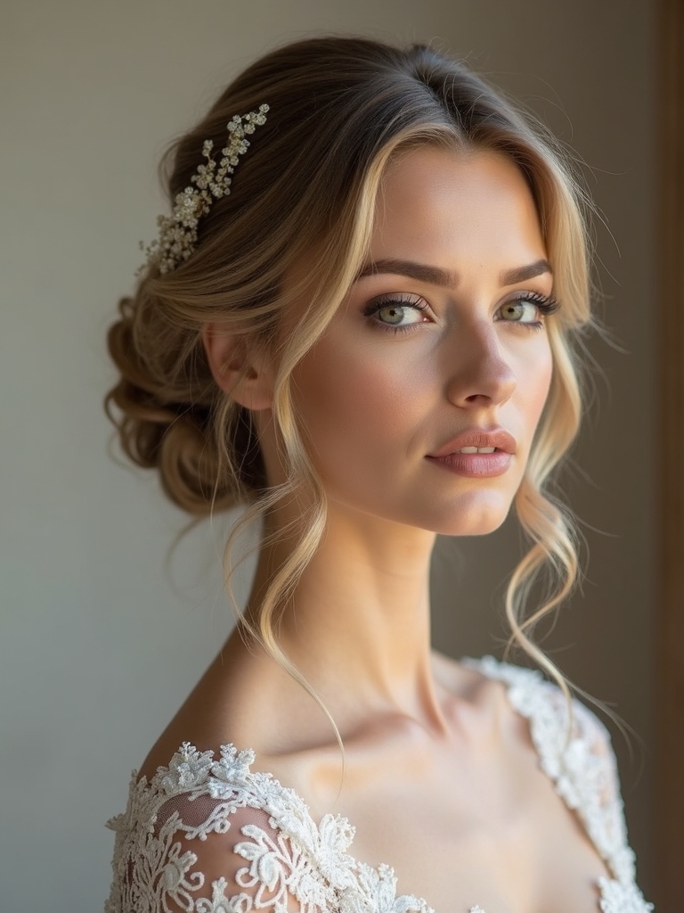 coordinated hairstyles for weddings