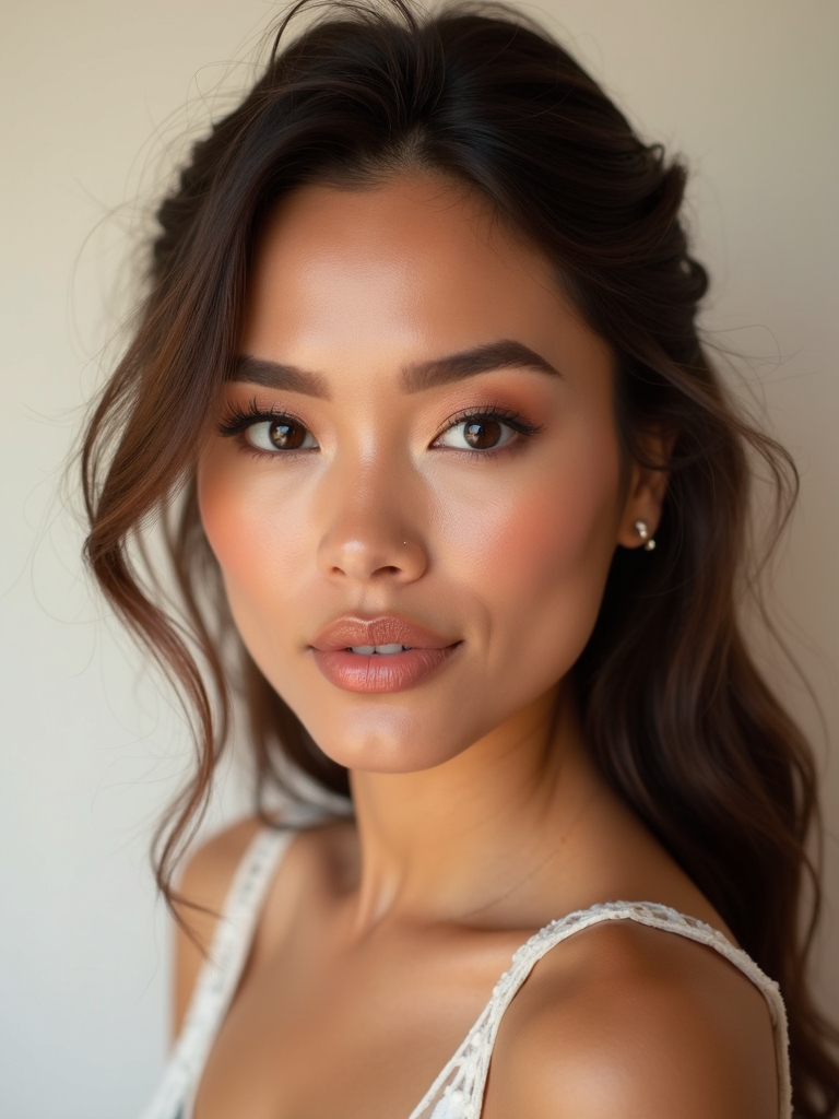 coppery shimmer festival look
