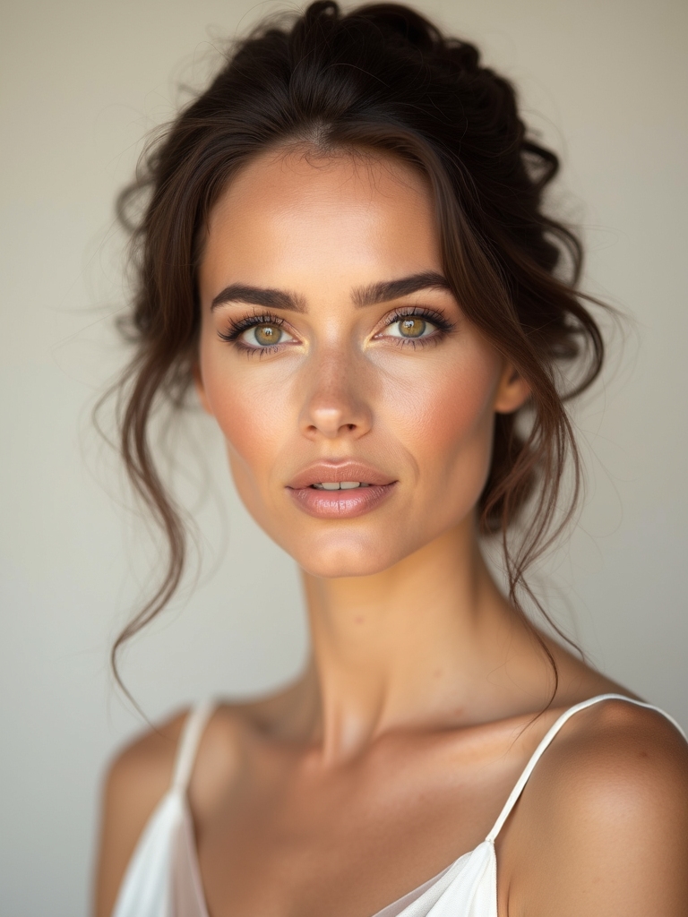 creamy brown and green