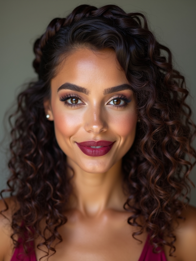 crown braids for curly hair