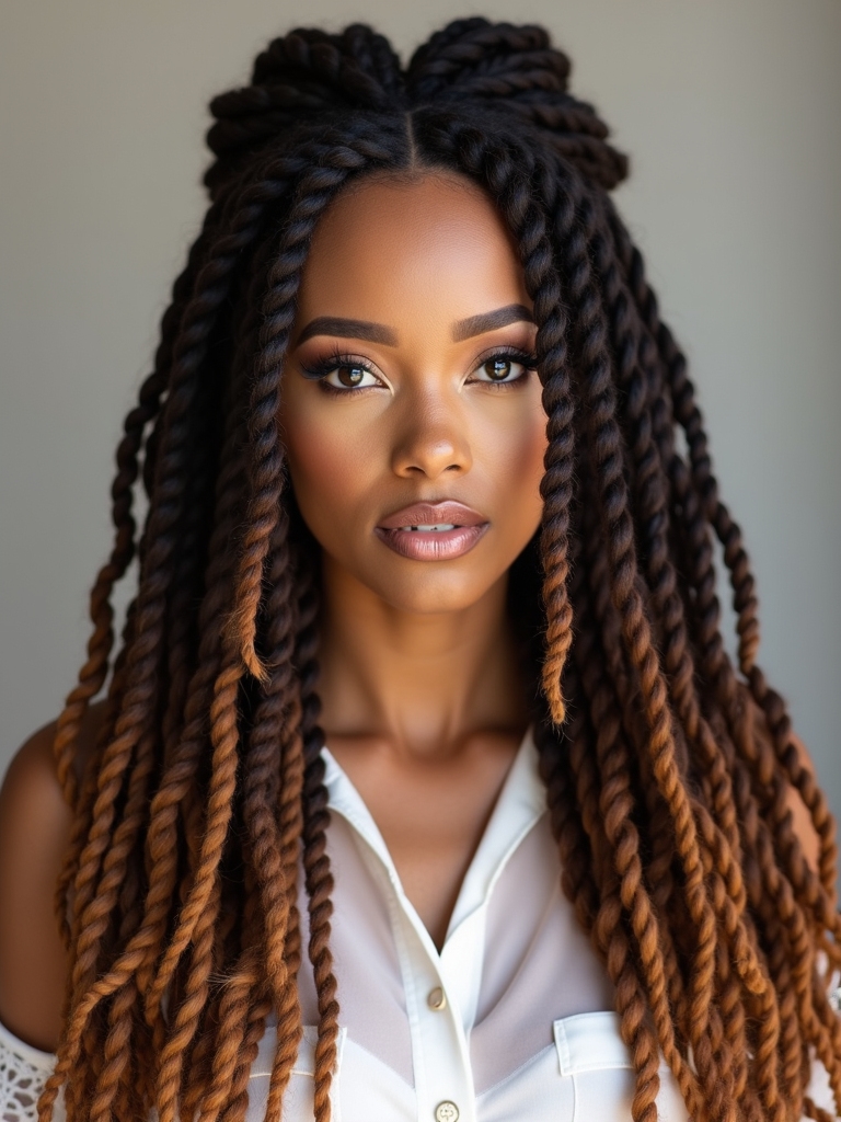 crown focused half up hairstyles