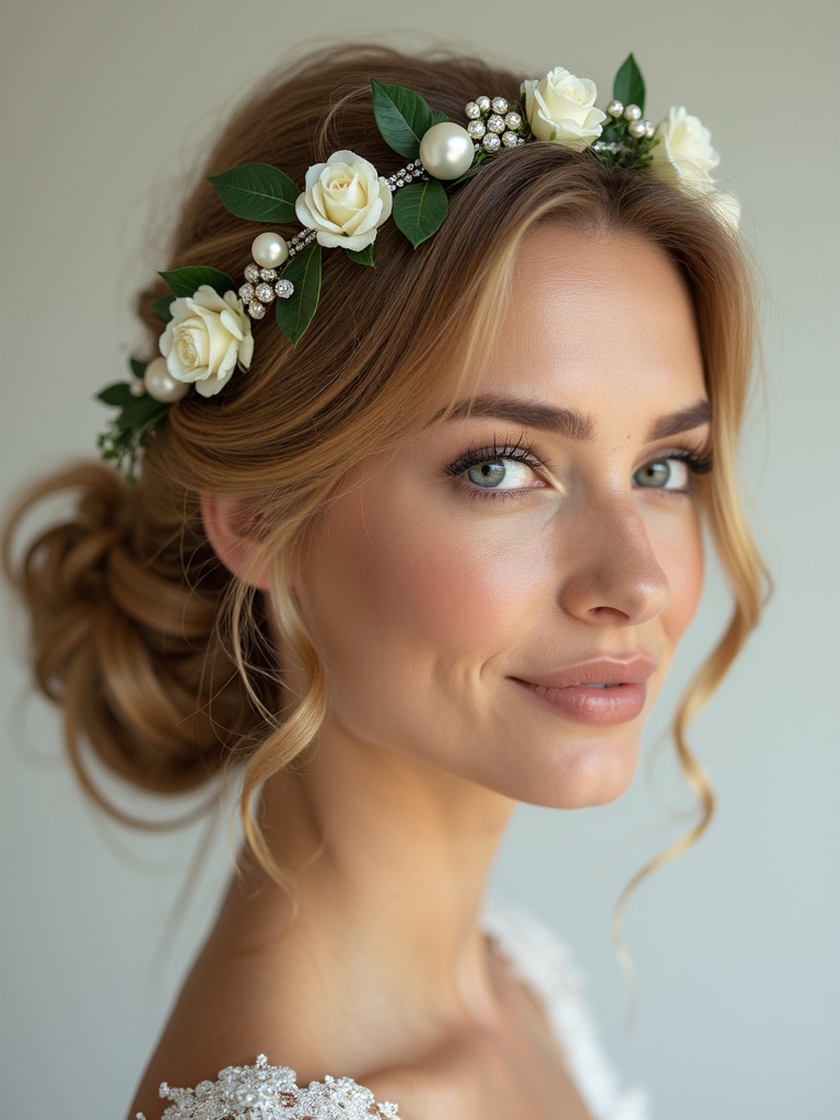 crown inspired hair vine options