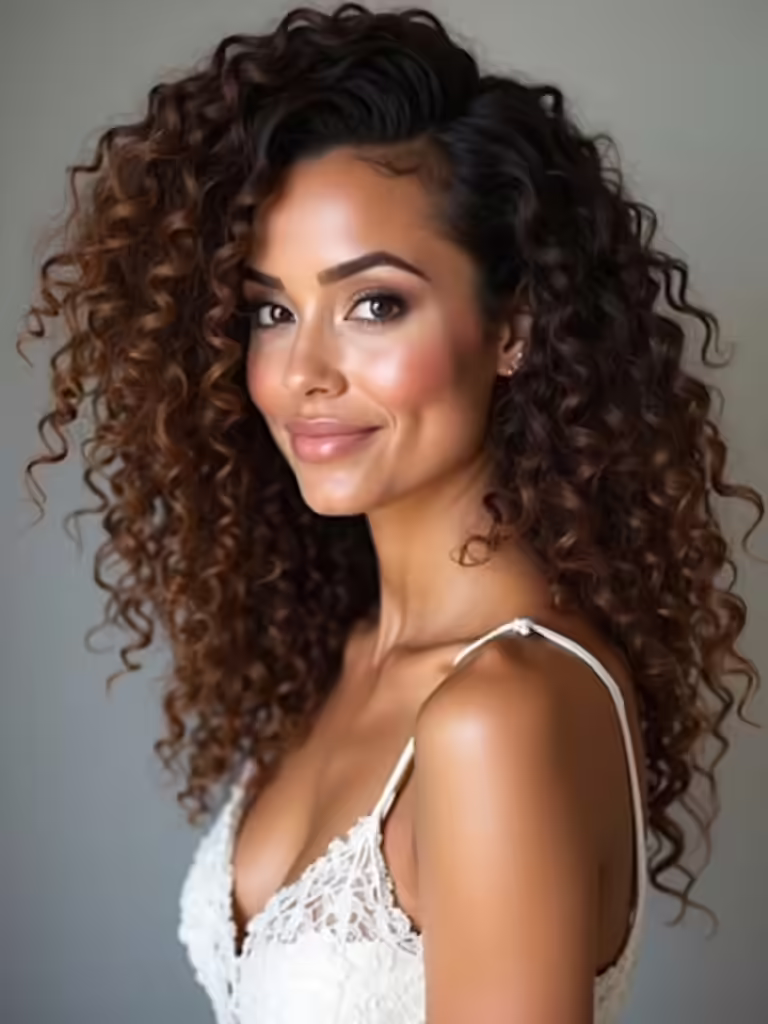 curly bridal hairstyle inspiration
