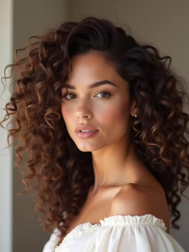 curly bridal hairstyles showcase elegance