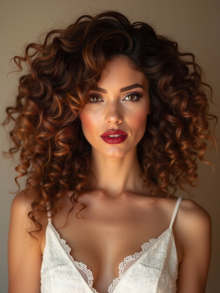 curly brides embrace uniqueness
