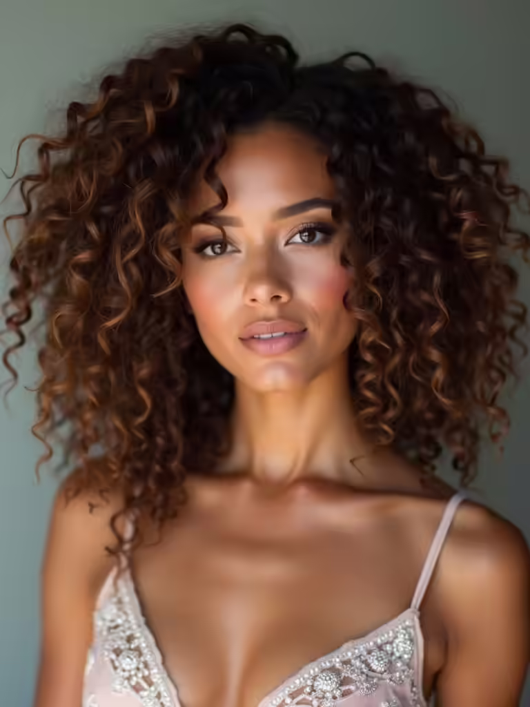 curly bridesmaid hairstyle ideas