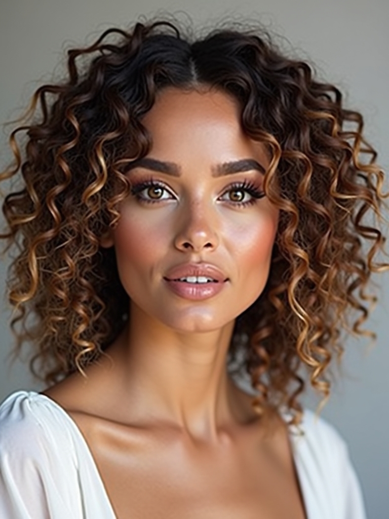 curly bridesmaid hairstyle ideas