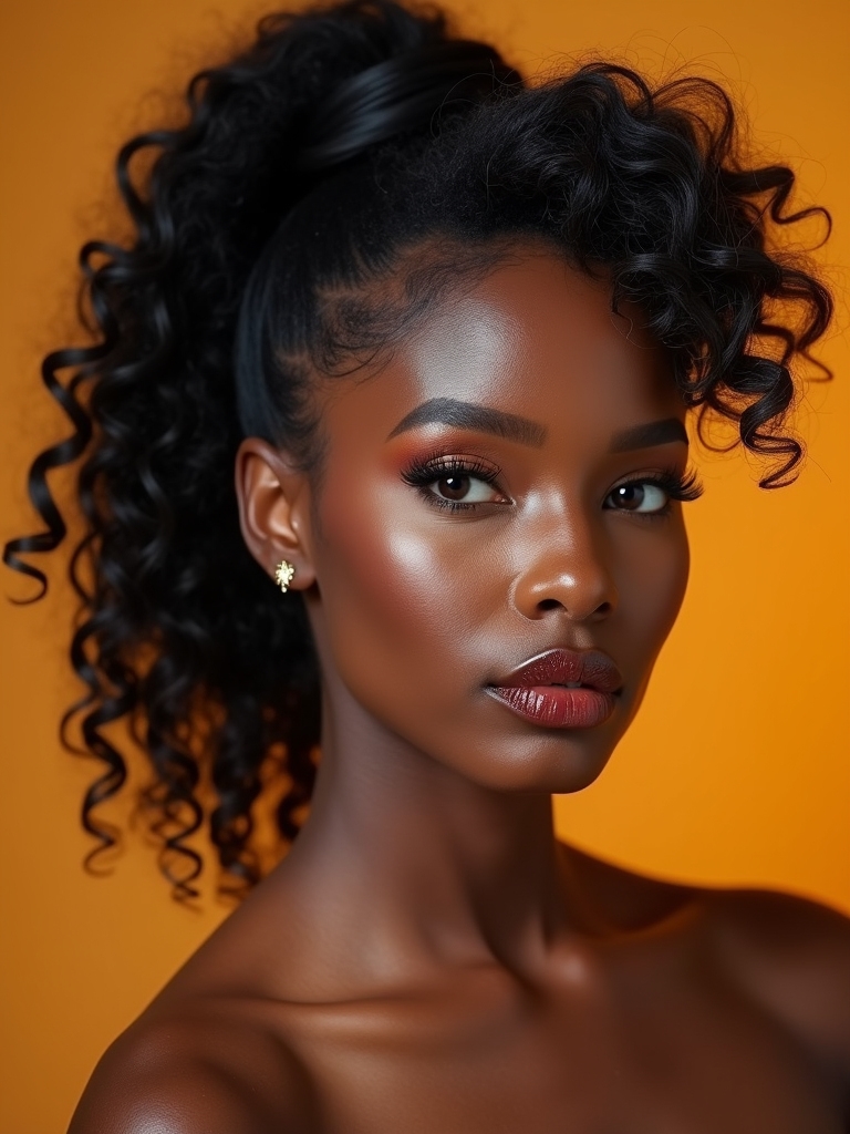 curly ponytail styling tips