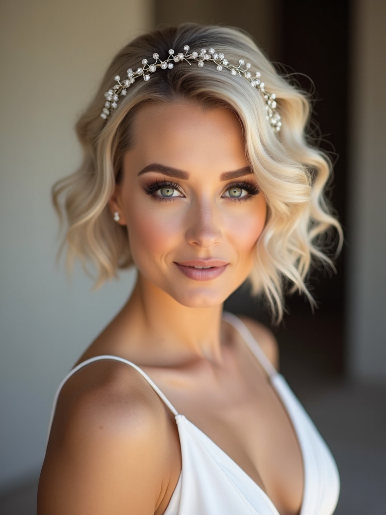 dazzling accessories for short hair