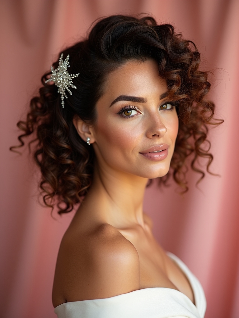 defined curls for weddings
