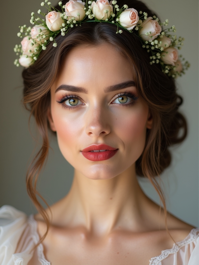 delicate floral crown elegance