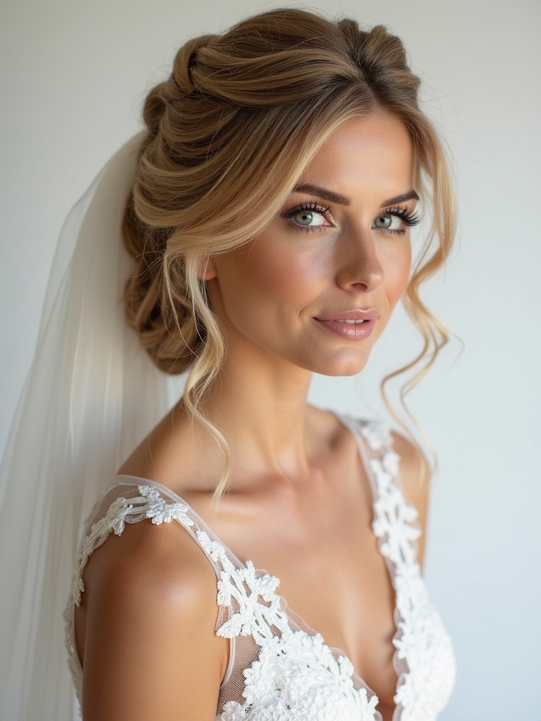 delicate shimmer fishtail braid