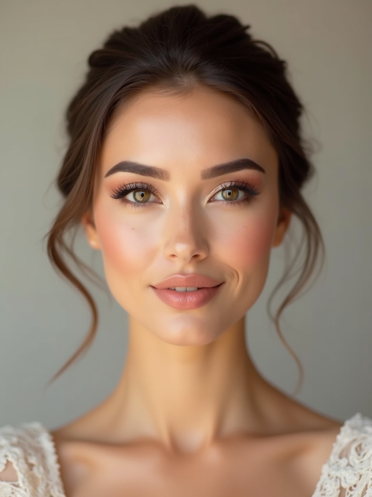 dewy luminous bridal makeup